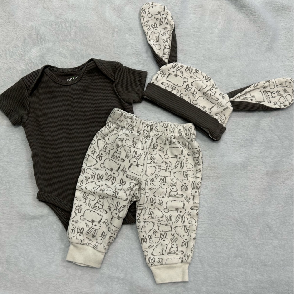Chick pea 3-piece matching set 🐇